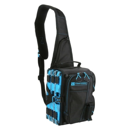 Evolution Outdoor S36005-EV Drift Blue/Black Fishing Tackle Sling Bag w/ Trays