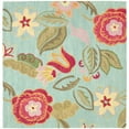 thumbnail image 6 of SAFAVIEH Blossom Mia Floral Flowers Wool Area Rug, Blue/Multi, 6' x 6' Square, 6 of 10