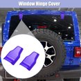 thumbnail image 2 of 2uds Izquierda Derecha Lado ABS Coche Trasera Puerta Ventana Bisagra Recorte Cubierta Azul Unique Bargains ventanas automotrices, 2 of 7