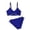 A-Blue34, variant on JAJAHO Two Piece Swimsuits For Girl V Neck Twist Front Cute Bikini Set Side Drawstring Briefs Bottoms Bathing Suit Trendy Swimwear