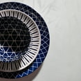 thumbnail image 4 of Thyme & Table Blue and White Calypso 12-Piece Ceramic Dinnerware Set, 4 of 10