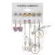 thumbnail image 2 of Pendientes para mujer, niña, pendientes con forma de gota, estilo coreano, mariposa, resina acrílica, estrella, corazón, aro redondo, perla, regalo ---- Er22y0080 --- Código de producto 70708 Er22y008, 2 of 5