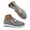 Grey, variant on Platform Slip on Womens Sneakers Suede Wide Width Casual Shoes Comfortable Orthopedic Wedge Walking Shoes (Blue,5.5)