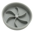 thumbnail image 3 of Cuenco de alimentación lenta de silicona espesa que previene la asfixia, con forma de pétalo y esquinas redondeadas., 3 of 14