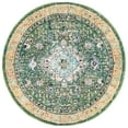 thumbnail image 6 of SAFAVIEH Madison Alys Vintage Traditional Area Rug, Green/Turquoise, 6'7" x 6'7" Round, 6 of 10
