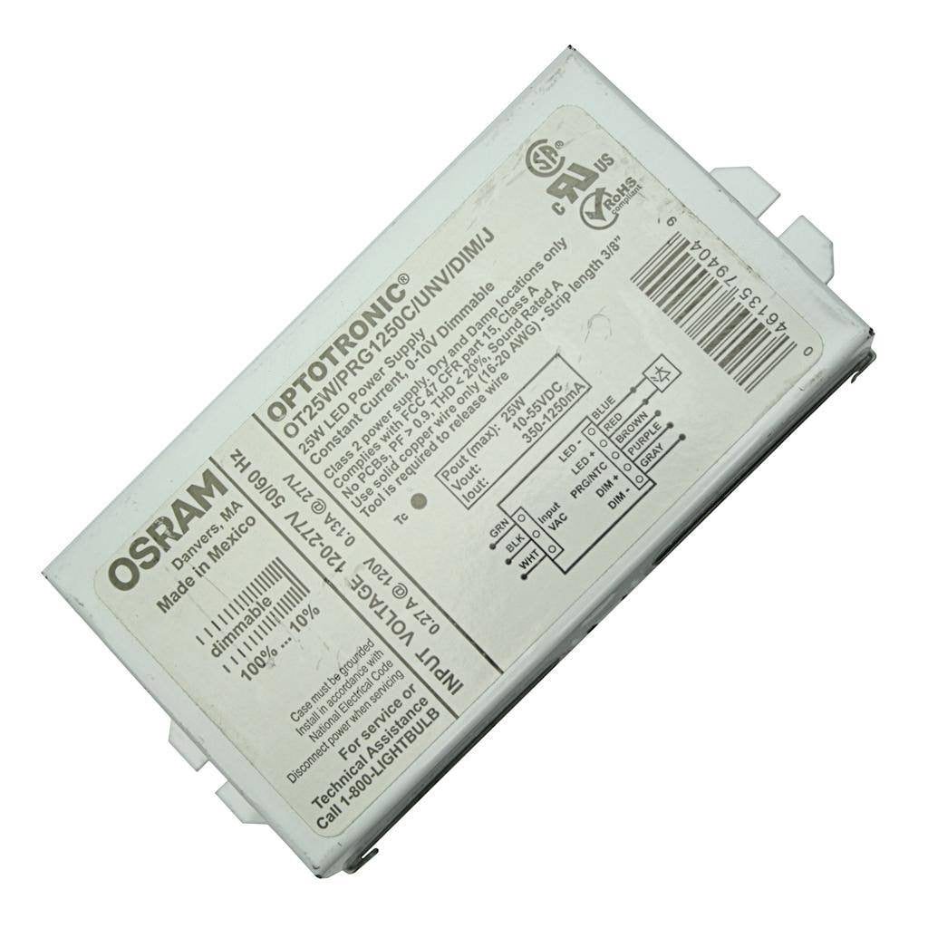 Sylvania 79404 25 watt 120/277 volt Dimmable LED Power Supply (OT25W