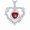 Garnet, variant on Bloomist Heart Birthstone Necklace in 925 Sterling Silver- Heart Cut Red Garnet Diamond Neckalce- Heart Rose Flower Necklace For Women