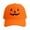 A-Orange532, variant on Ttongbb Hats Halloween Pumpkin Face Embroidery Funny Color-Block Design Solid Color Unisex Baseball Hat Spooky Party Headwear