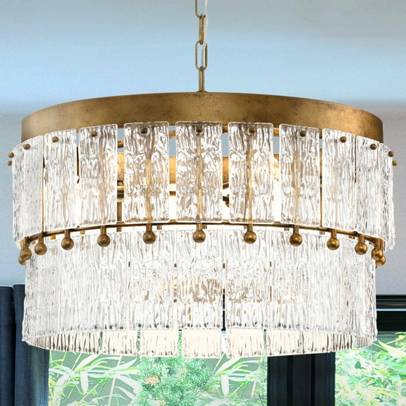 Luxury Glam Chandelier, Gold Ombre, UHP4951