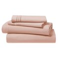 thumbnail image 6 of Bed Sheets, Premier 1800 Series 4 Piece Bed Sheet Set, Deep Pocket, Wrinkle, Fade, Stain Resistant, Luxury Soft Bedding Sheets & Pillowcases, California King, Peach, 6 of 9
