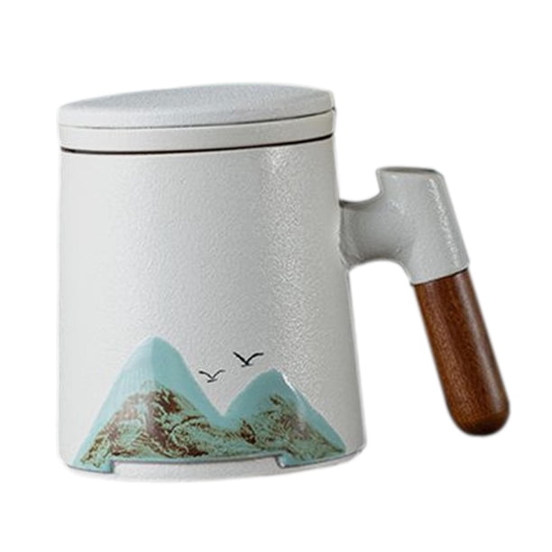 Set de tazas de cerámica para té y café blanco