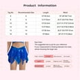 thumbnail image 5 of TiaoBug Girl's Mini Skirts Metallic Hip Hop Jazz Dance Cheerleading Sparkly Sequin Skater Skorts Dancewear Black 12, 5 of 5
