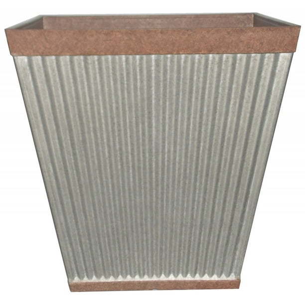 Southern Patio Hdr 46851 16 X Square Rustic Galvanized