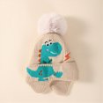 thumbnail image 6 of Boys Beanie Knitted Cute Dinosaur Cartoon Hat Kids Winter Warm Hat for 3-6 Years Toddler Kids Boys, 6 of 6