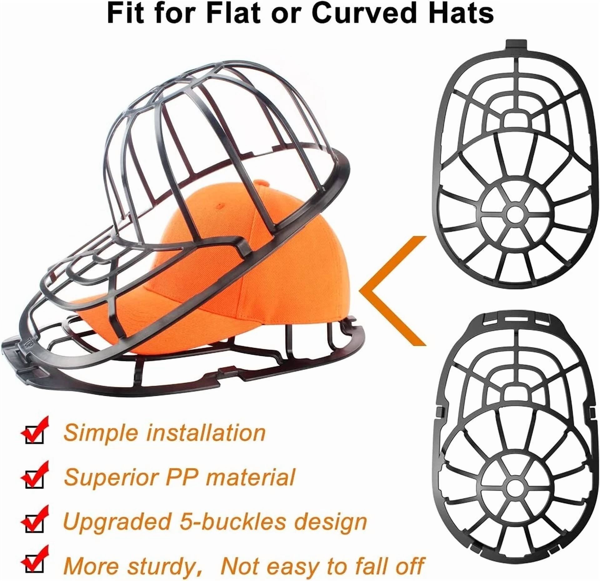 CIRCLE- 2 Pack Hat Washer Baseball Cap Cleaner Machine Washing Cage Holder Frame Net Bl