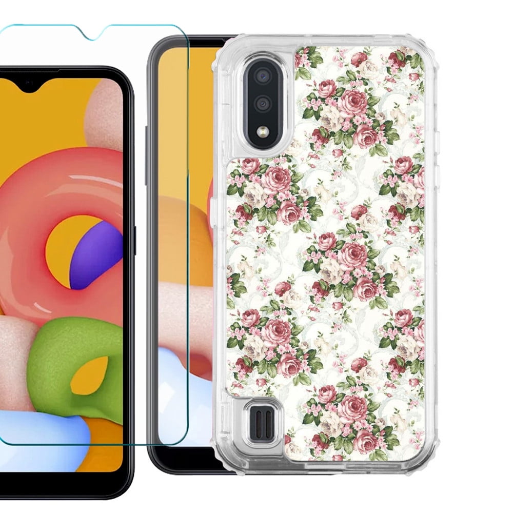 For Samsung Galaxy A01 Case, 3-Layer Shockproof Phone Case, with