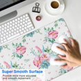 thumbnail image 4 of Long Mouse Pads for Desk,Pioneer Flower Floral Print Pattern Desk Mats on Top Of Desks, Desk Mouse Pad Extra Large with 3mm Non-Slip Base and Stitched Edge for Gaming,Office,Work,Home 31.5"x11.8", 4 of 6