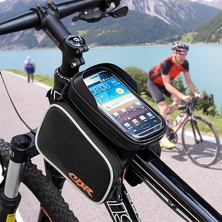 CBR Universal Touch Screen Waterproof Bag Saddle Bag Mountain CellPhones& Bike Bag for under 6 inch