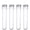 Transparent, variant on WRISTBIQUE Transparent Plastic Test Tube Storage Container Set, 6 Pieces Tubes for Lab, Science, and Craft Use