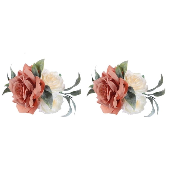SDFGTstore 2 Rose Cake Decorations Elegant Anniversary Graduation Event Supplies