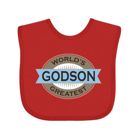 

Inktastic Godson (Worlds Greatest) Gift Baby Boy Bib