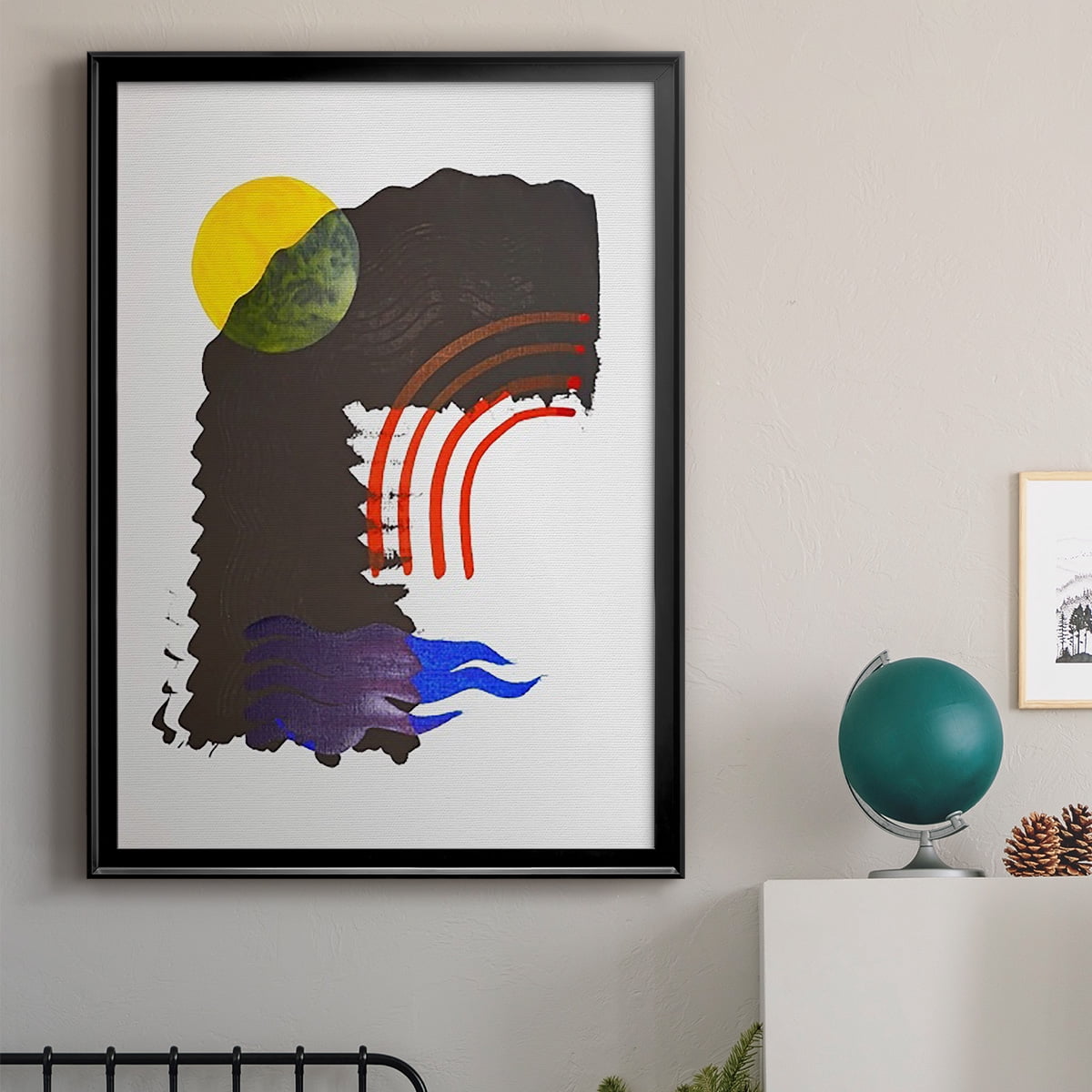 Shifting IV Premium Framed Print, in Gold, Black, or Silver - Ready to Hang
