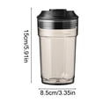 thumbnail image 2 of Plastic Tumbler for Cold Drinks, Reusable Coffee Cup with 2-in-1 Lid and Straw, Leak-Resistant Portable Travel Tumbler with Drawstring, Lightweight Cup for Iced Coffee Tea Water Office Home Outdoor, 2 of 6