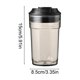 thumbnail image 3 of Vaso portátil de plástico para verano con cordón, tapa hermética, función de doble bebida, 15 oz para café, agua, bebidas heladas, hombres y mujeres, 3 of 6