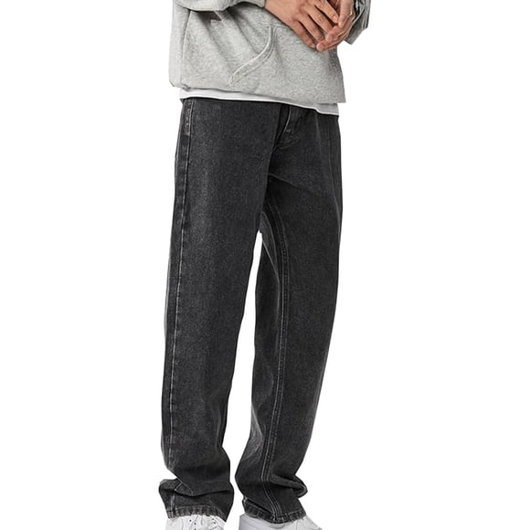 Ketyyh-chn99 Men'S Jeans Flare Jeans Sweatpants for Men Straight Pants Trouser Camping Casual Sports Pants Grey,M
