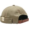 thumbnail image 1 of ORUYROP Summer Mens Visor-Less Cotton Skull Cap Retro Style Rolled Cuff Brimless Caps, 1 of 1