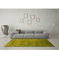 thumbnail image 3 of Ahgly Company Machine Washable Indoor Rectangle Oriental Yellow Traditional Area Rugs, 4' x 6', 3 of 4