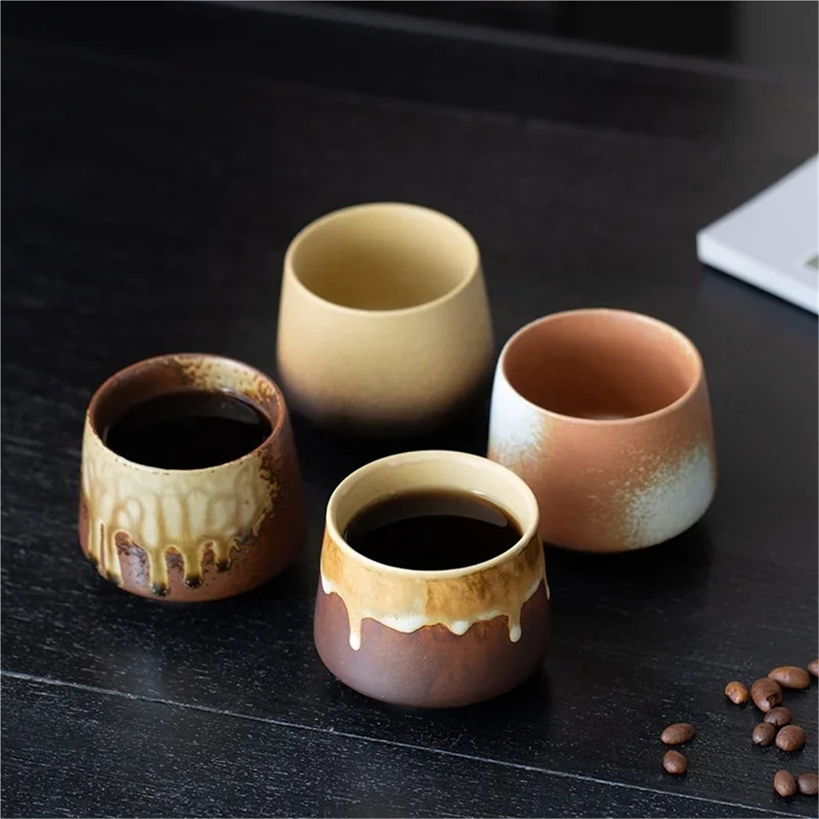 Espresso cup 200ML Retro Ceramic Cup Coarse Pottery Coffee Mug Household Office Afternoon Tea Cups Wine Mug Water Mugs