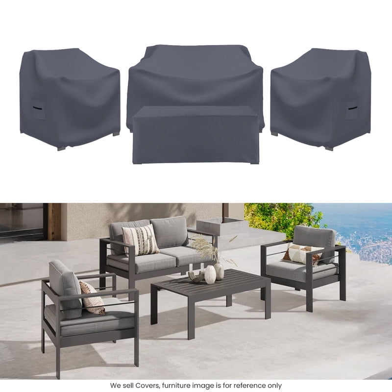 Housse De Protection Pour Salon De Jardin En L - 216x270x87cm - Tissu Oxford 420D Imperméable Et UV