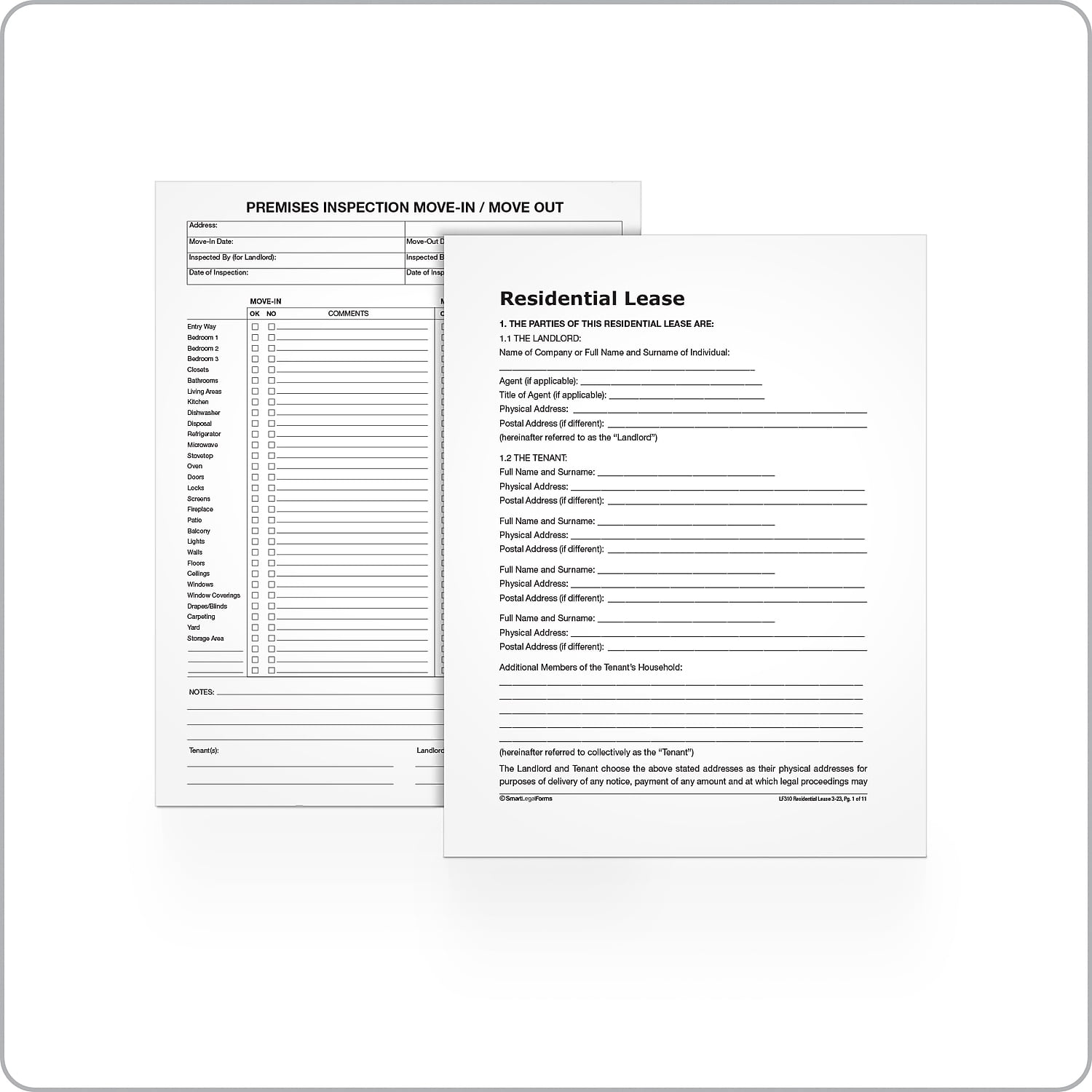 Adams Residential Lease Forms Legal Reference - 1