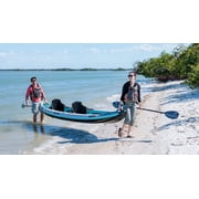 Sea Eagle 465FT Fasttrack Inflatable 15'3 1-3 Person Touring Kayak with Rigid External keel - Smoother Paddling Experience Light Weight- 3 Person Pro Carbon Package