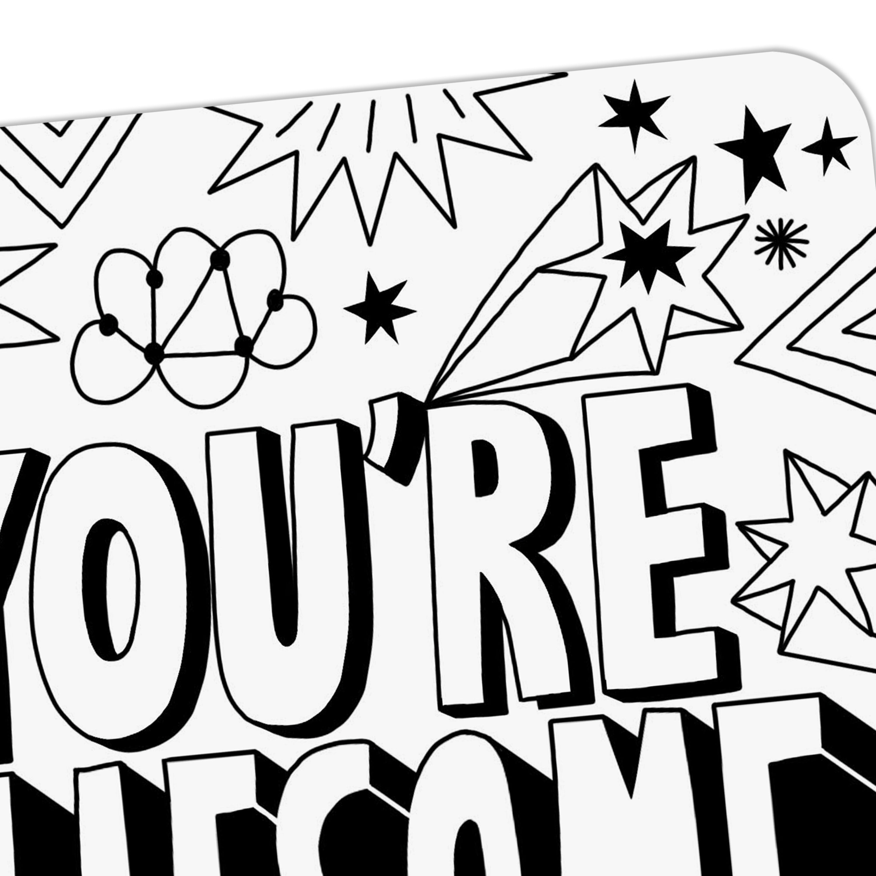 Hallmark Just Because Crayola Blank Coloring Card (You're Awesome)