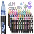 thumbnail image 1 of Rotuladores YITHINC de Art Supplies, 48 rotuladores con purpurina metálica, 1 of 6