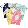 thumbnail image 2 of stylesilove Adorable Unisex Baby Boy and Girl Short Sleeve Cotton Romper, 2 of 4