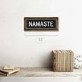 thumbnail image 2 of Framed, Outdoor Black Namaste 4"x12" Metal Sign, Wall Décor for Inspirational, 2 of 4