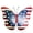 Red, variant on Rustic Metal Hanging American Flag Butterfly Wall Door Yard Signs 5th of July White Blue Red Indoor Outdoor Decorations