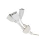 thumbnail image 3 of 1 A 3 Tomacorriente de 2 Clavijas Alimentador de CA Cable de Adaptador de Divisor Cable Sunnimix Cable del divisor de la energía de CA, 3 of 8
