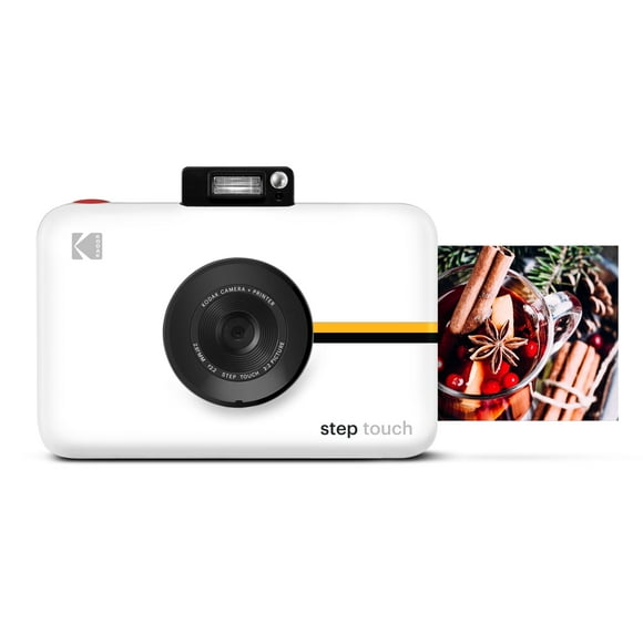 KODAK Step Touch | 13MP Digital Camera & Instant Printer with 3.5 LCD Touchscreen Display, 1080p HD Video - Editing Suite, Bluetooth & Zink Zero Ink Technology | White