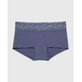 thumbnail image 4 of Culotte Shorty avec Bordure en Dentelle en Indigo Vintage, 4 of 5