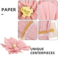 thumbnail image 3 of UPOUART 10Ud Flores De Grandes Para De Pared En Eventos Y Hogar Rosa, 3 of 6