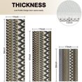 thumbnail image 4 of Blue Geometric Zigzag Checker Pattern Kitchen Rugs Sets Of 3,Kitchen Runner Rugs Non Skid Washable,Decorative Kitchen Floor Mats for Kitchen,Sink,Laundry,17"x30"+ 17"x47" + 17"x59", 4 of 6