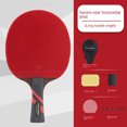 thumbnail image 1 of 7star 9star Table Tennis Racket Professional Single Racket Carbon Competition High Bounce Table Tennis Racket Ping Pong Paddle 7 star Long Handle, 1 of 6