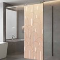 thumbnail image 4 of Orange Ombre Window Privacy Film, Farmhouse Stripes Modern Abstract Art Static Cling UV Sun Blocking Tint Film Heat Control Windows Films for Bedroom Bathroom, Window Stickers 29.5"x78.7", 4 of 8