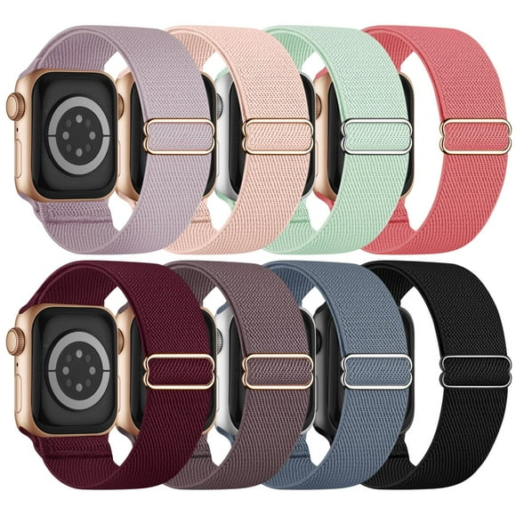 Bandas para Apple Watch Knossen, elásticas, solo Loop, paquete de 8 unidades, nailon