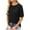 Black, variant on HBYJLZYG Women's Cotton Tops Short Sleeve Casual Loose Round Neck T-Shirts Solid Color Summer Shirts For Women 2024