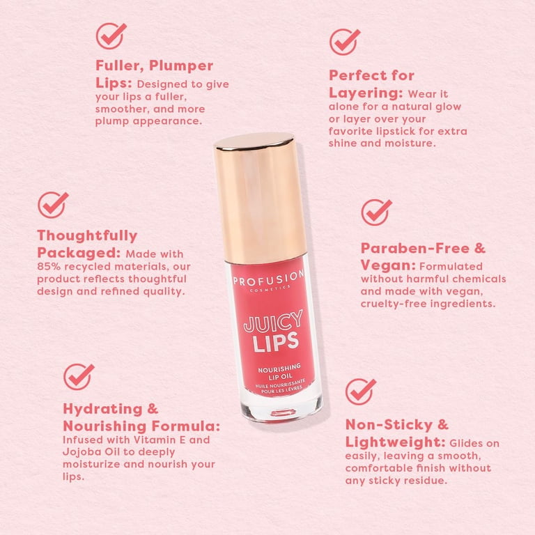 Profusion Cosmetics Juicy Lips - Radiant Rose - Walmart.com